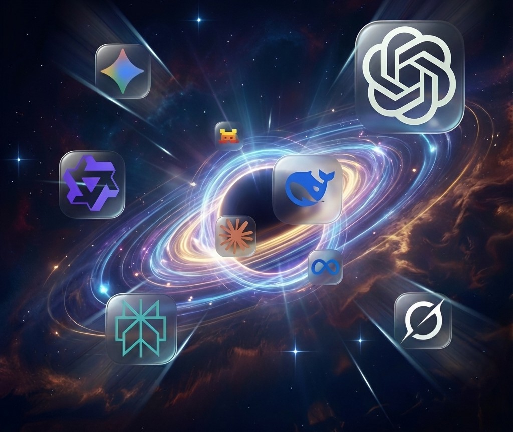 Orbit Chrome Extension Dashboard showing AI conversation archive with search and organization features